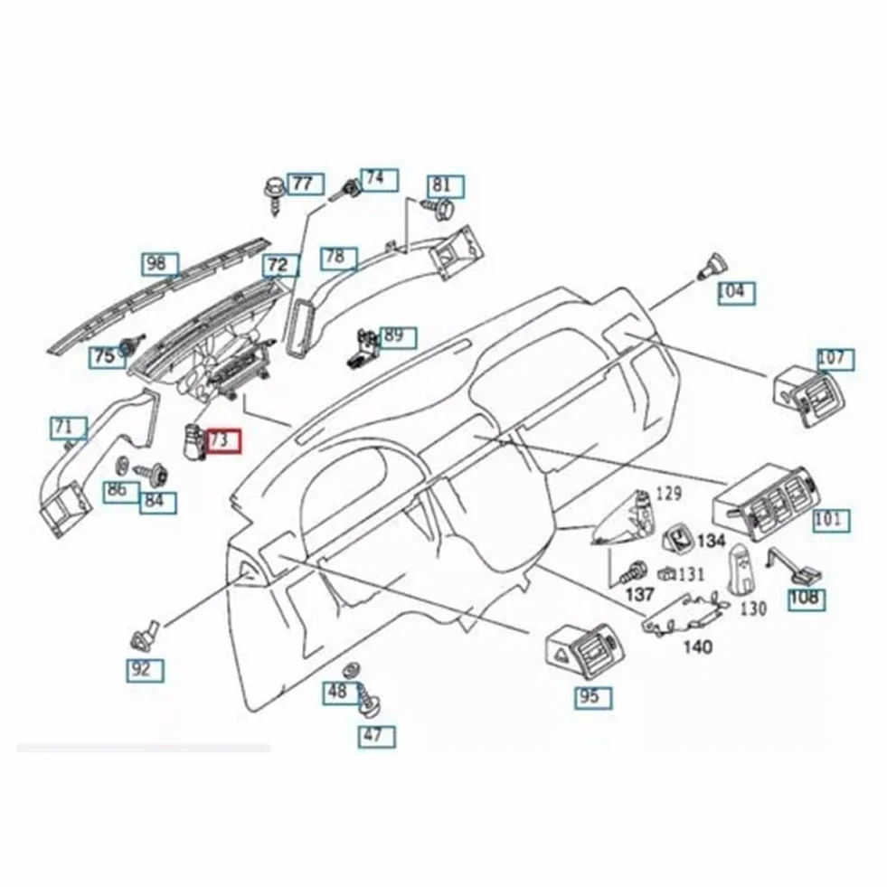 Servomotore per aria condizionata ricambio ABS per Mercedes CLK G SL SLK CLS E ML classi