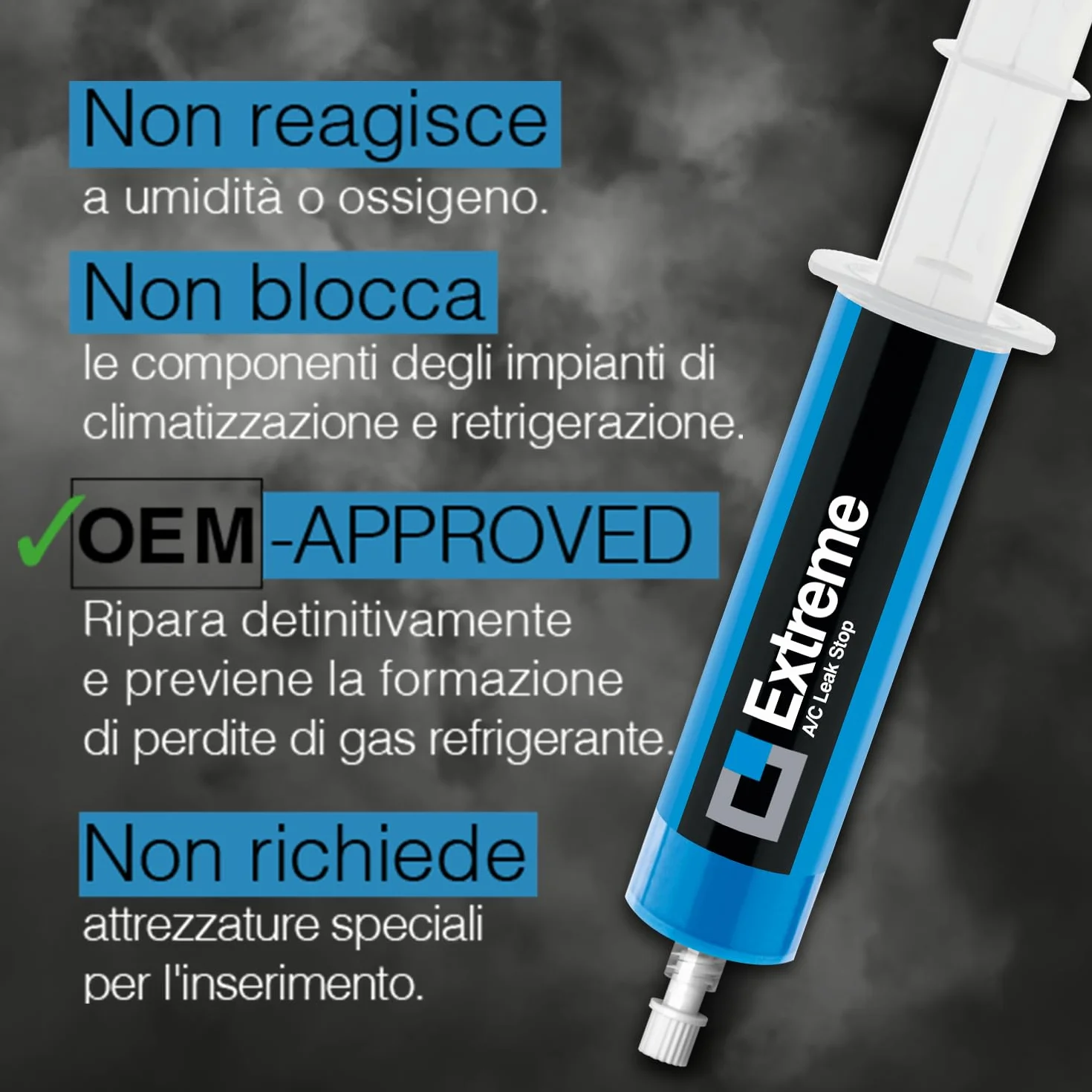 ERRECOM Extreme 30 ml Turafalle per Impianti di Climatizzazione e Refrigerazione con Adattatore 5/16 SAE R410a R32