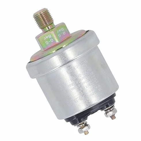 Sensore Pressione Olio per Motore Auto, 0-5 Bar, Attacco 1/8NPT e M10x1, Ottone, Trasmettitore per Manometro