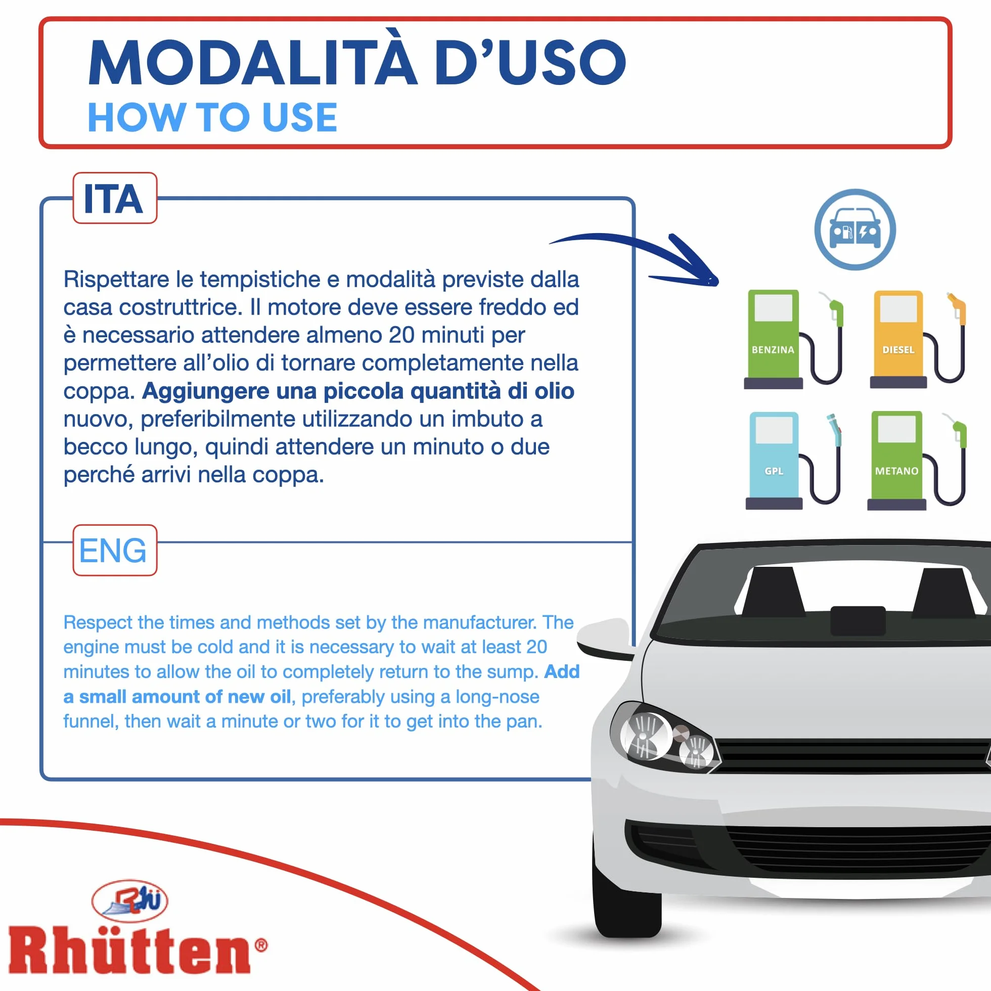Olio Motore 10W40 Semi Sintetico 4L per Auto, Benzina, Diesel, Gpl, Ibride