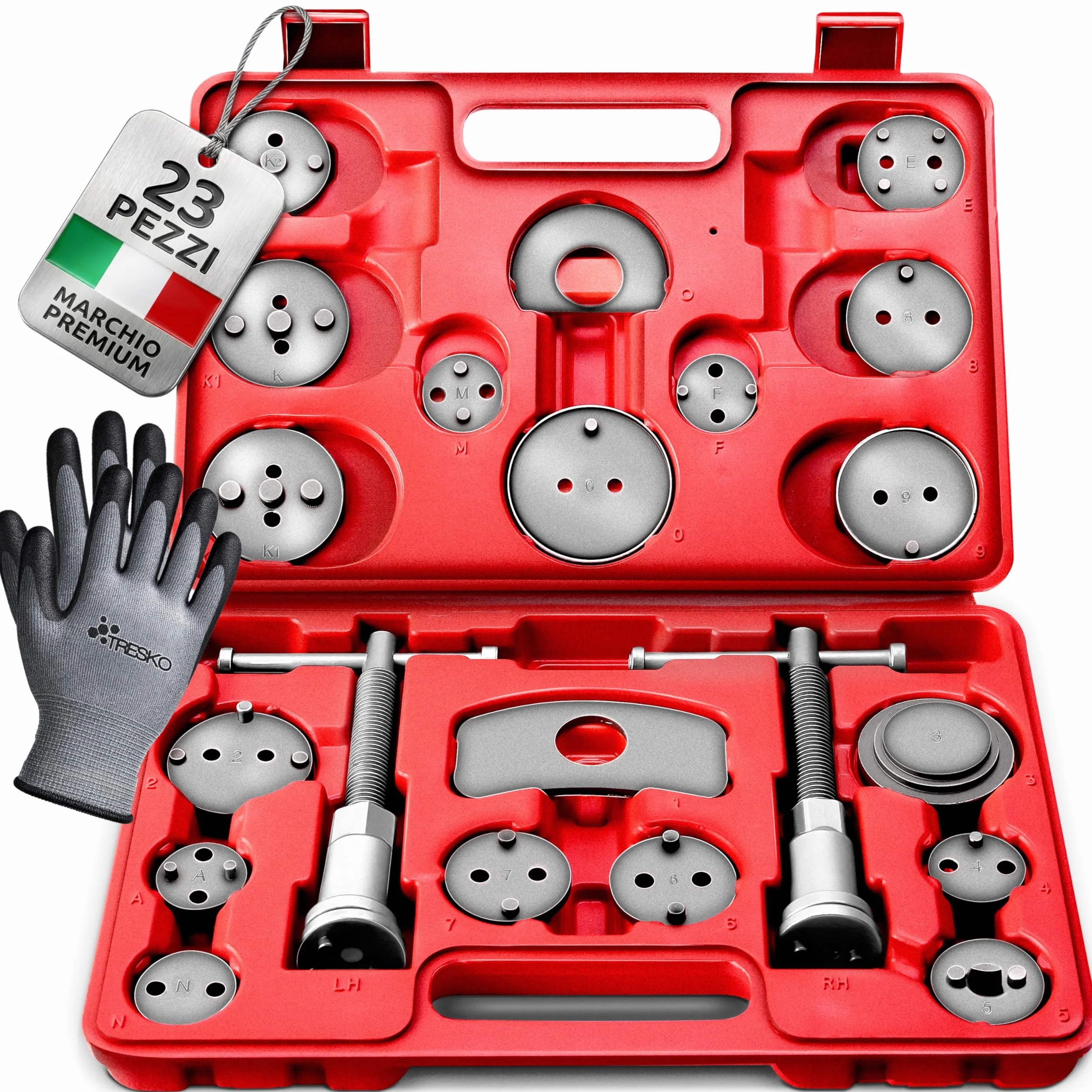 TRESKO 23 Pezzi Set di ripristino pistone del Freno Universale