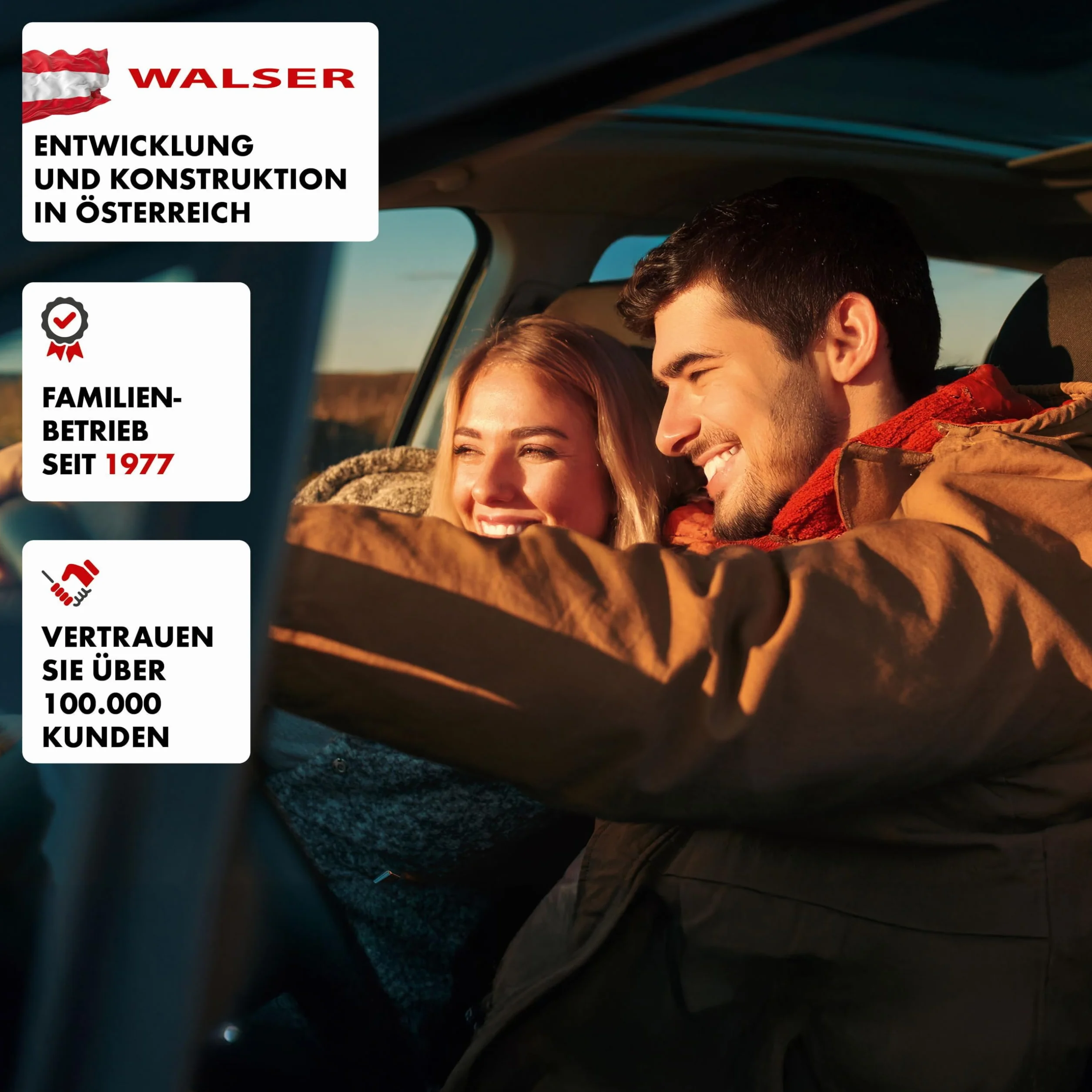 WALSER CarComfort coprisedile in perline di legno massaggiante universale nero/bianco
