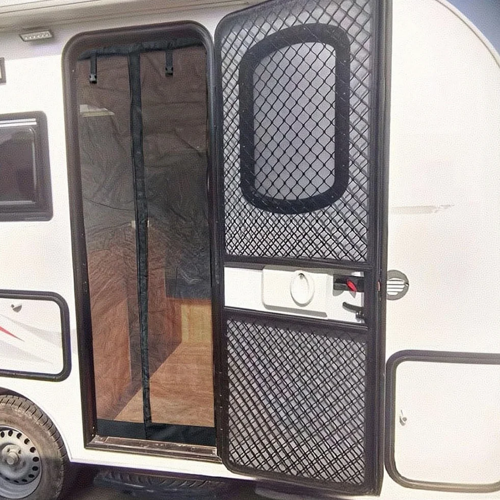 Zanzariera per camper, tenda a rete 202 x 72,5 cm, senza foratura