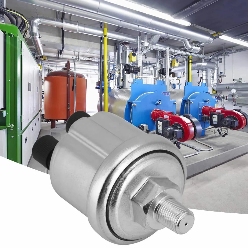 Sensore di pressione olio olio, misuratore di pressione filettatura 1 / 8NPT, unità sensore di pressione motore auto 0-10 bar per, acqua, olio, gas