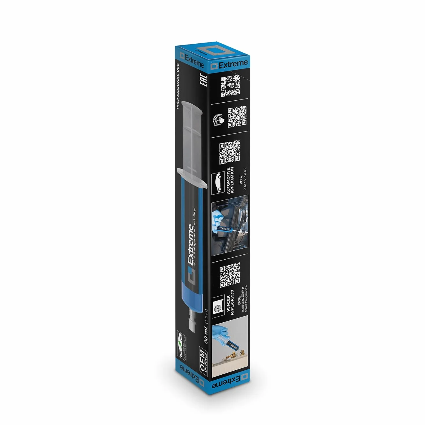 ERRECOM Extreme 30 ml Turafalle per Impianti di Climatizzazione e Refrigerazione con Adattatore 5/16 SAE R410a R32