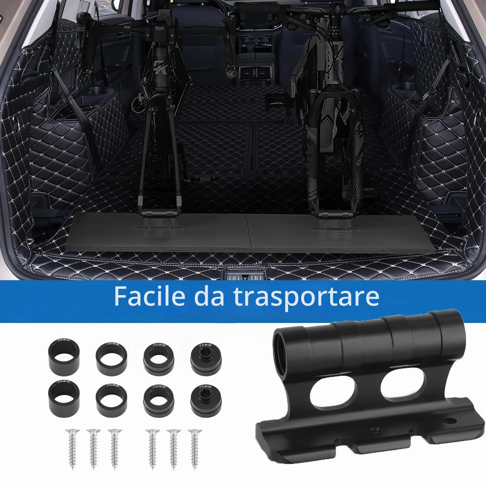 Supporto per forcella per bici M5x100mm M12x100mm M15x100mm M15x110mm