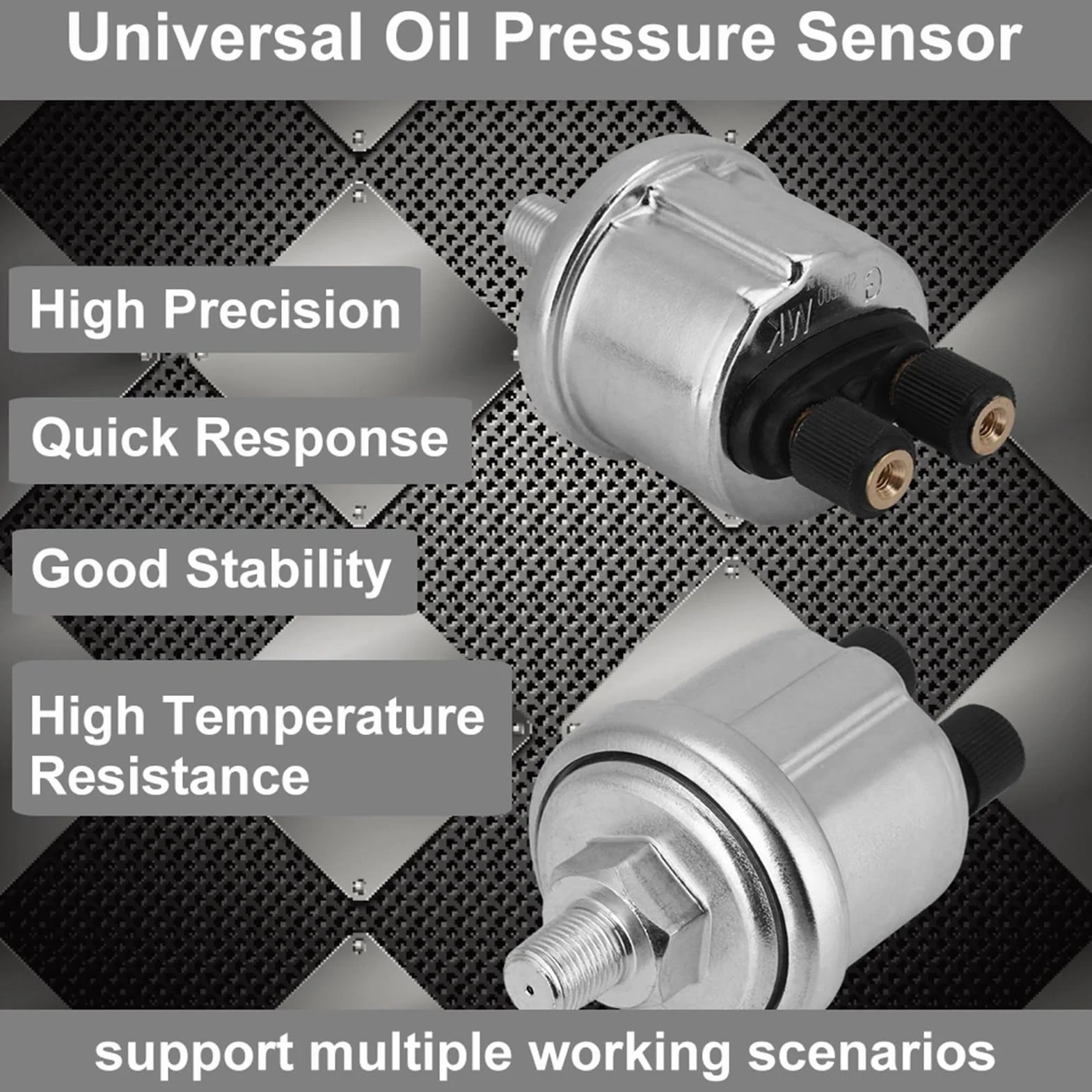 Sensore di pressione dell'olio Keenso Generatore universale 0 a 10 barre Sensore olio generatore di spine ad induzione olio 1 / 8NPT