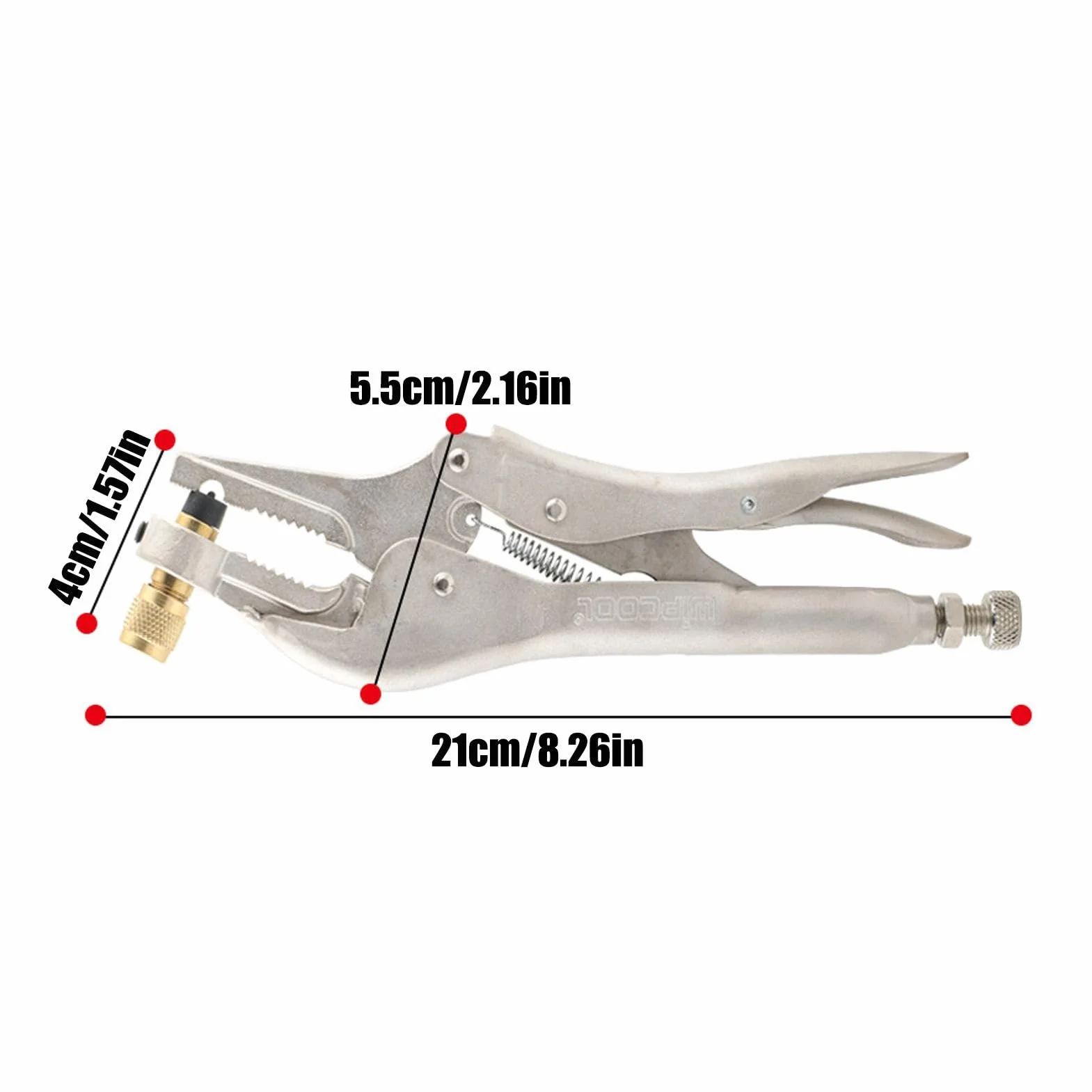 Pinze per perforazione HVAC - Strumenti di riparazione del condizionatore d'aria, strumento di perforazione per recupero del refrigerante | Pinze di bloccaggio del tubo del refrigerante per recup