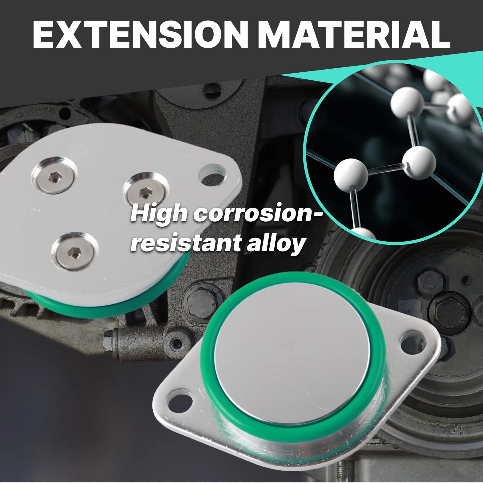 Kit valvola EGR per motori diesel N47 N47S 2.0, rimozione guarnizione refrigerante EGR compatibile con E81, E87, E88, E82, E90, E91, E92, E93 (inkl. LCI), E60, E61 LCI, X1 E84 e X3 E83 LCI