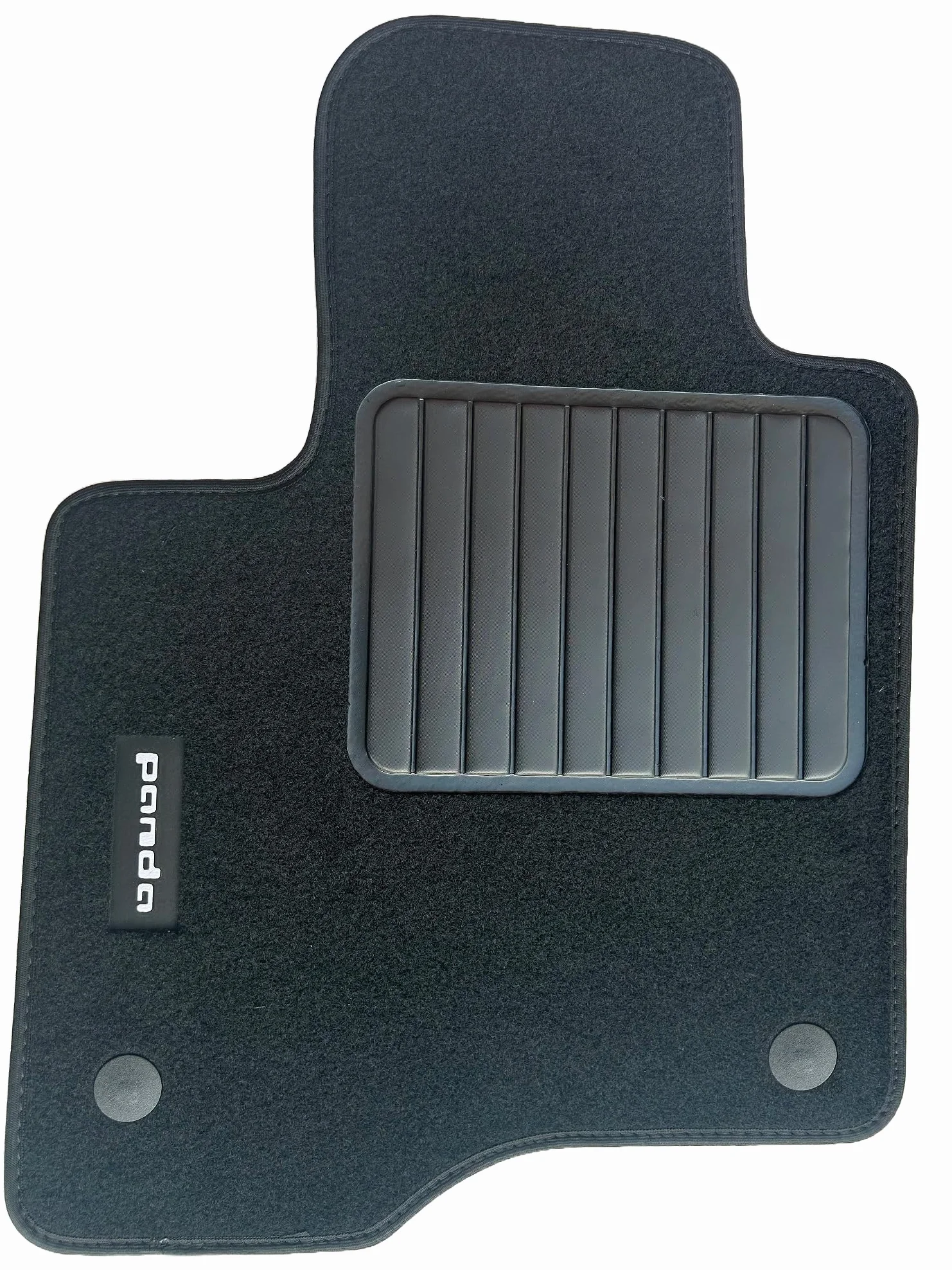 Tappetini Per Fiat Nuova Panda dal 2012, Con Logo Ricamato 2 Pin Di Sicurezza, Alta Qualità, Made In Italy.