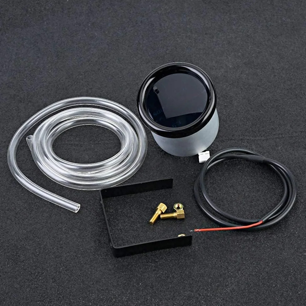 Kit misuratore turbo boost, display a LED universale 2 "52mm Misuratore turbo boost per moto con sensore