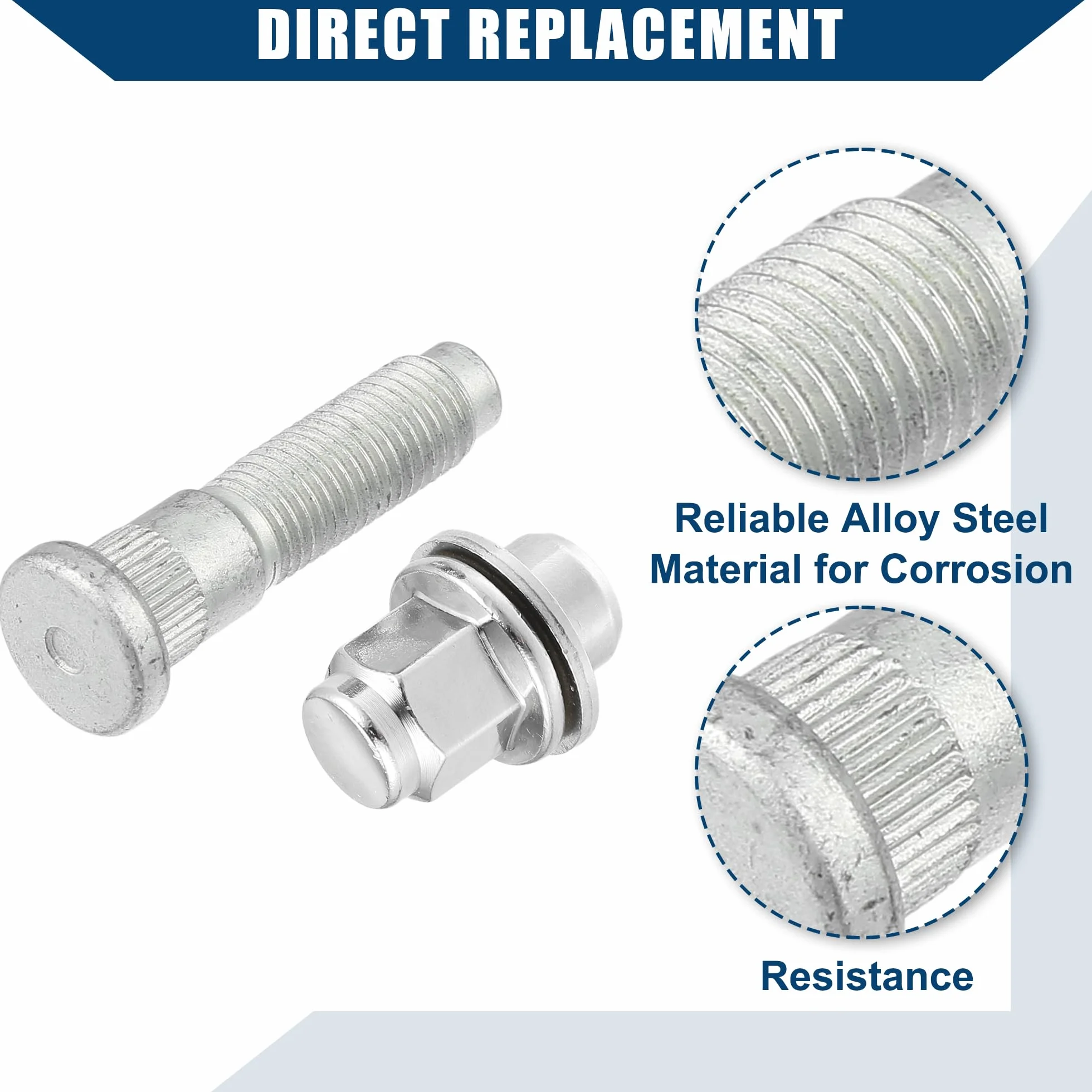 A ABSOPRO No.C2C35294010 Bullone Dado per Perno Ruota M12-1.5 per Jaguar F/S/X-Type