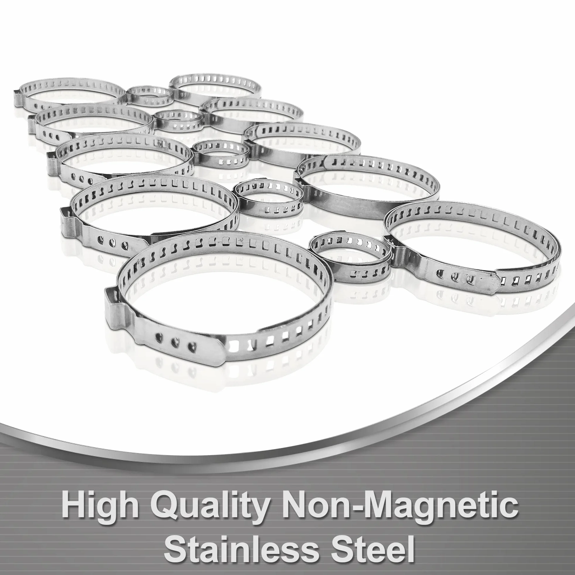 Fascette Metalliche Inox Universali 15 Pezzi per Soffietti Giunti Cardanici Omocinetici