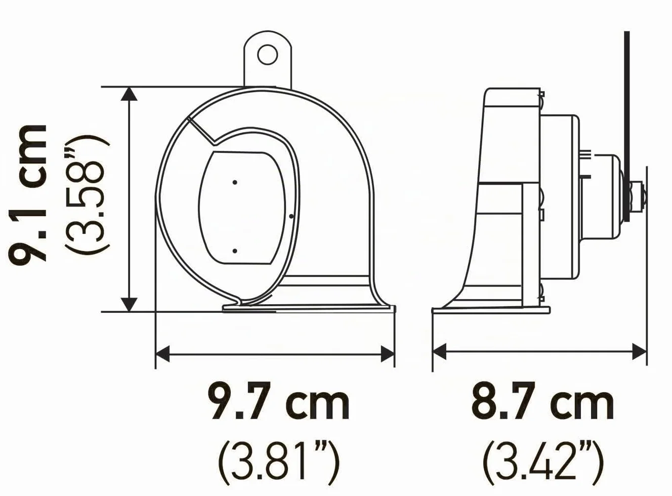 HELLA Tromba,HEAVY DUTY HORN TE30 SET,24V,110dB(A),Gamma frequenze da,410Hz,Gamma frequenze fino a,510Hz,Tono alto/Tono basso,elettrico,Quantità,2,3FH 940 800-821