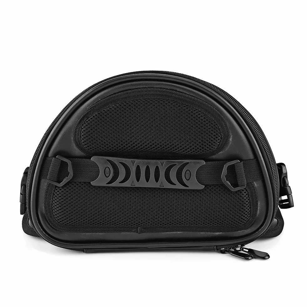 Luocute Borsa Moto Impermeabile, Borsa Sportiva Trasporto Sedile Posteriore, Borsa Coda per Telefono Chiavi Nera
