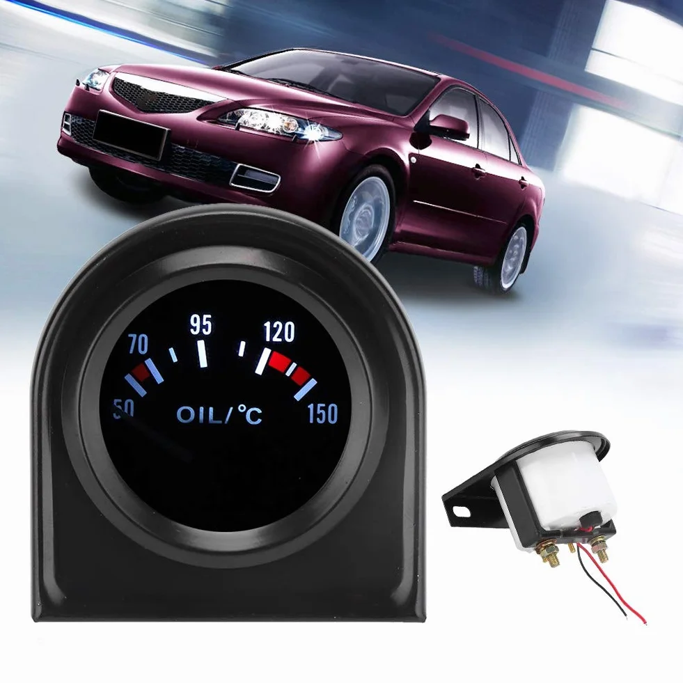Kit Indicatore Temperatura Olio Display LED 52mm 50-150℃ per Auto