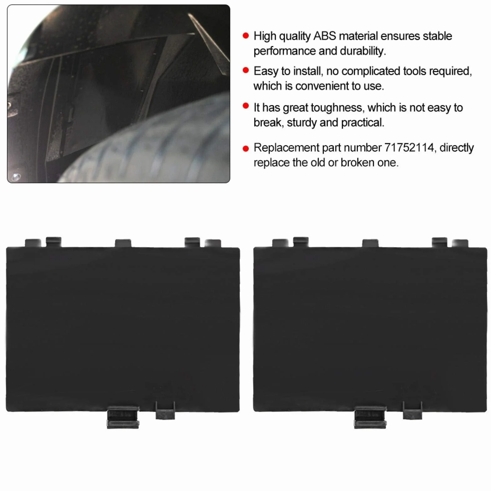 Fiat 500 Copertura Passaruota 71752114 Anteriore Sinistro Destro Pannello Auto