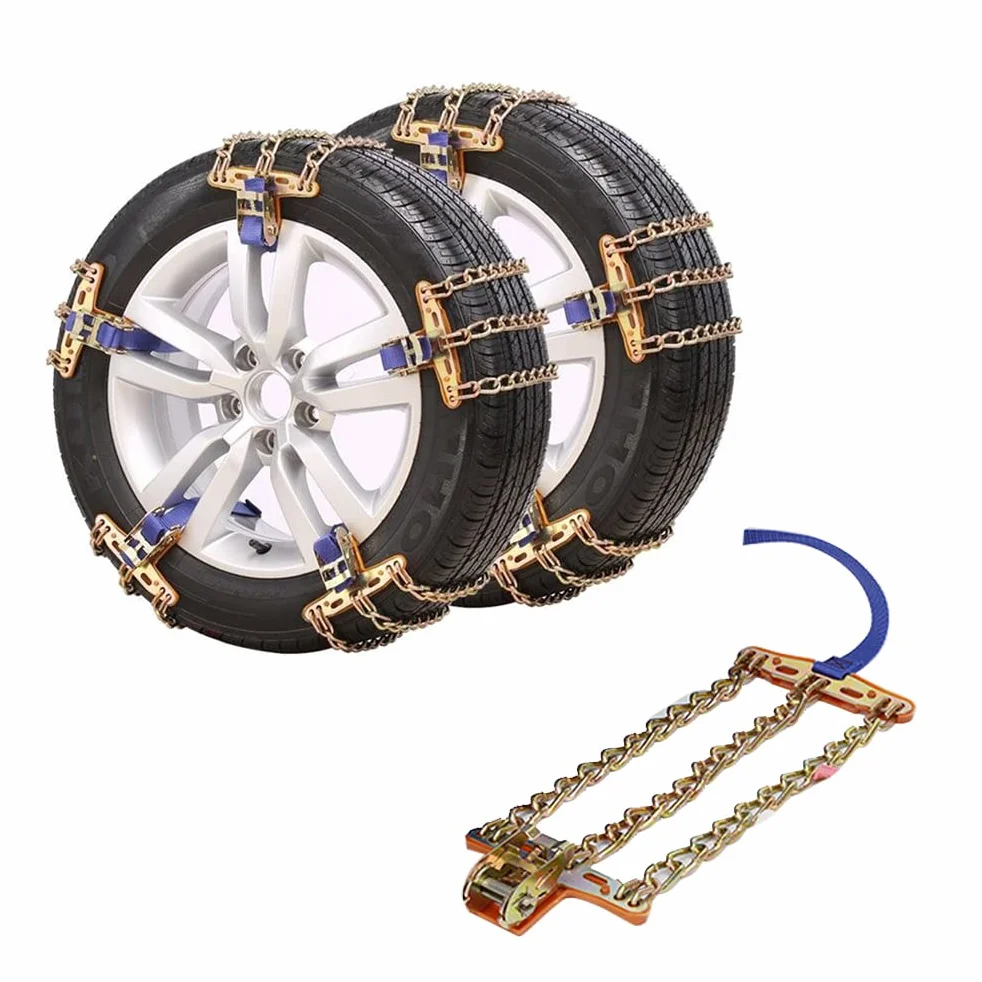 Catene da neve antiscivolo per auto SUV camion resistenti all'usura vestibilità sicura medie