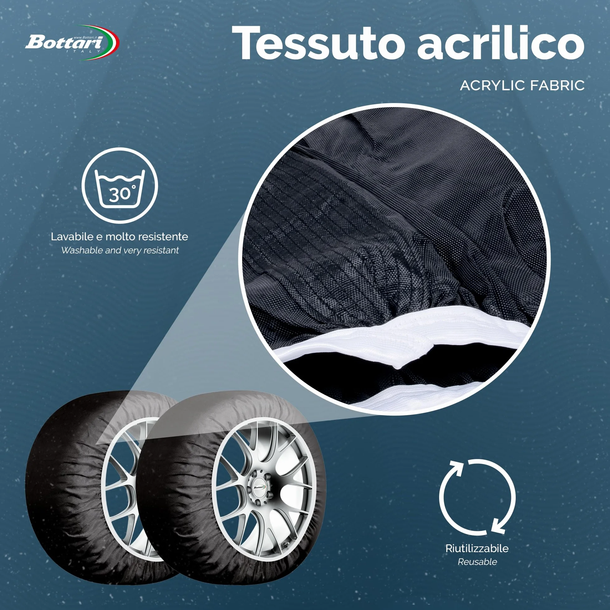 Bottari Calze da Neve Omologate Italia Arctic Socks 2 Calze Taglia M Nero R13-R19