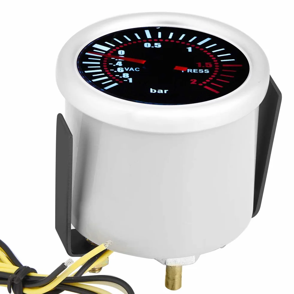 Turbo Boost Gauge, 12V 2"Car Universal LED Digital Turbo Boost PSI Gauge Meter Meter Turbo Boost Gauge Turbo Gauge Kit Turbo Gauge