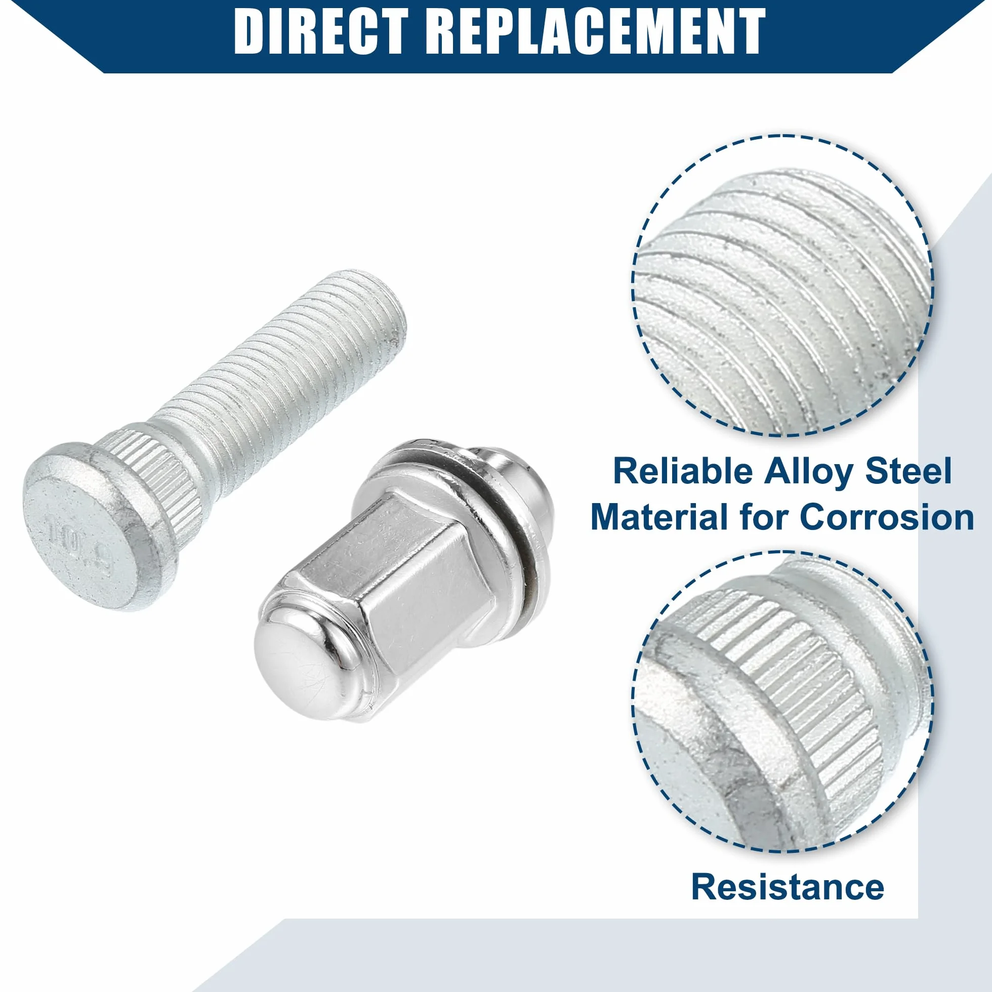 A ABSOPRO No.9094202049 Bullone per perno ruota M12-1.5 per Lexus, per Toyota e per Scion