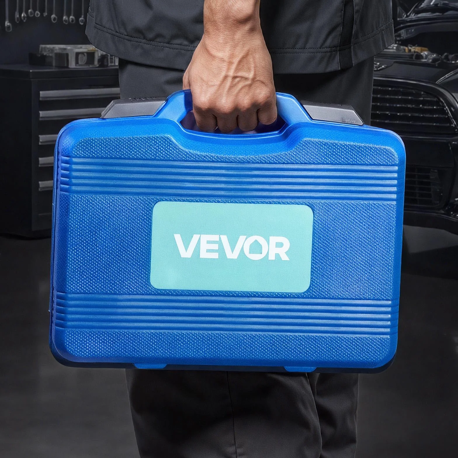 VEVOR Kit Pressa per Cuscinetti, 52+14 Pezzi, Set di Driver con 49 Boccole, Separatori e Ganasce, Custodia