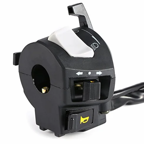 Interruttore manubrio moto 7/8 pollici 12V Comando luci Accensione elettrica