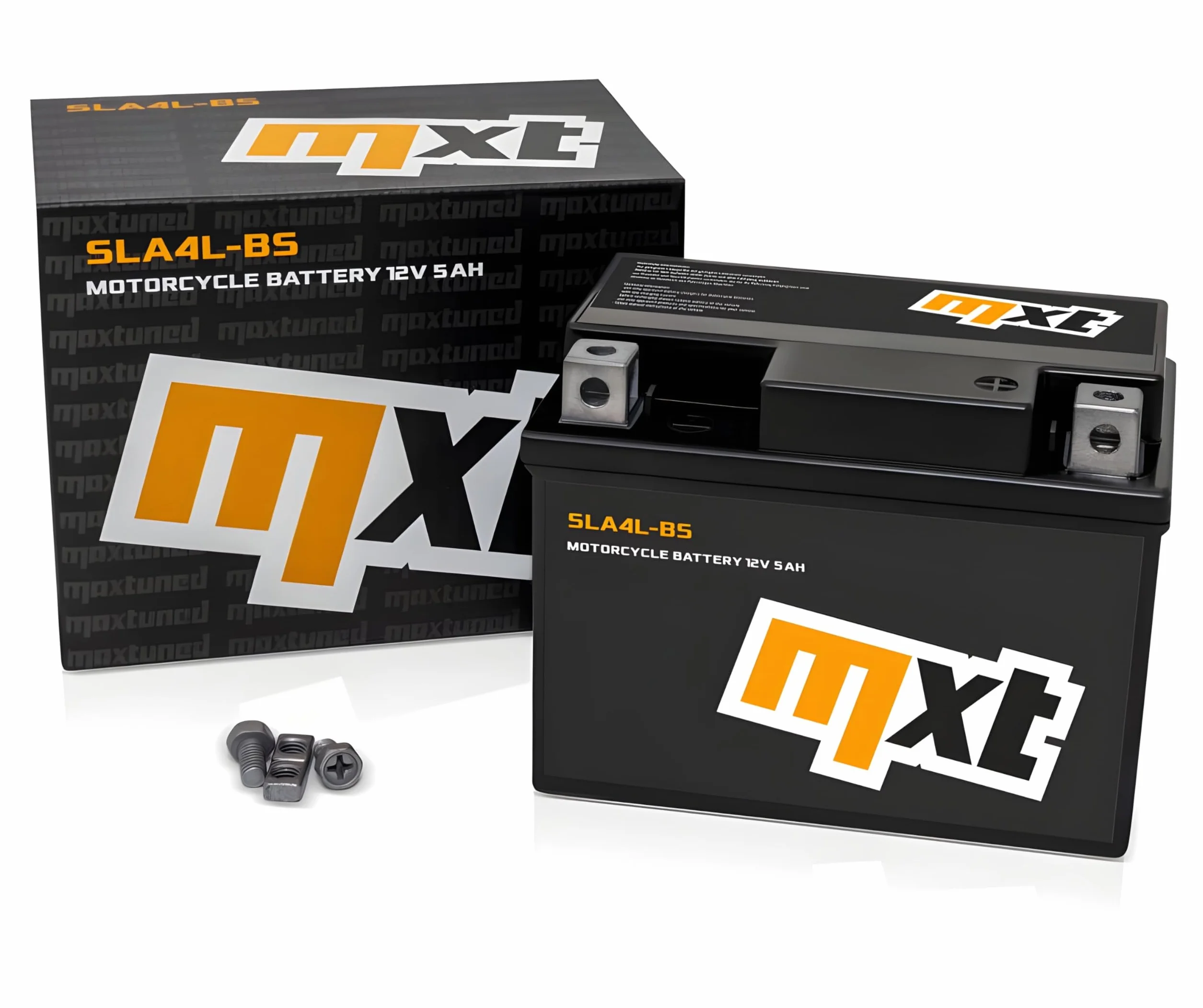 Maxtuned Batteria 12V 5Ah SLA4L-BS YTX5L-BS YB4L-B YTX4-BS Esente da Manutenzione Sigillata