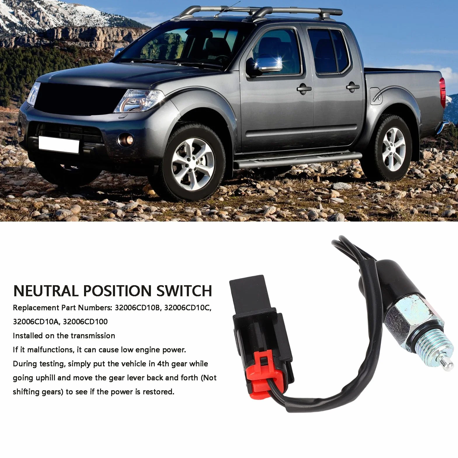Yctze Sensore Interruttore Posizione Neutro 32006CD10B Navara D40 2005-2014