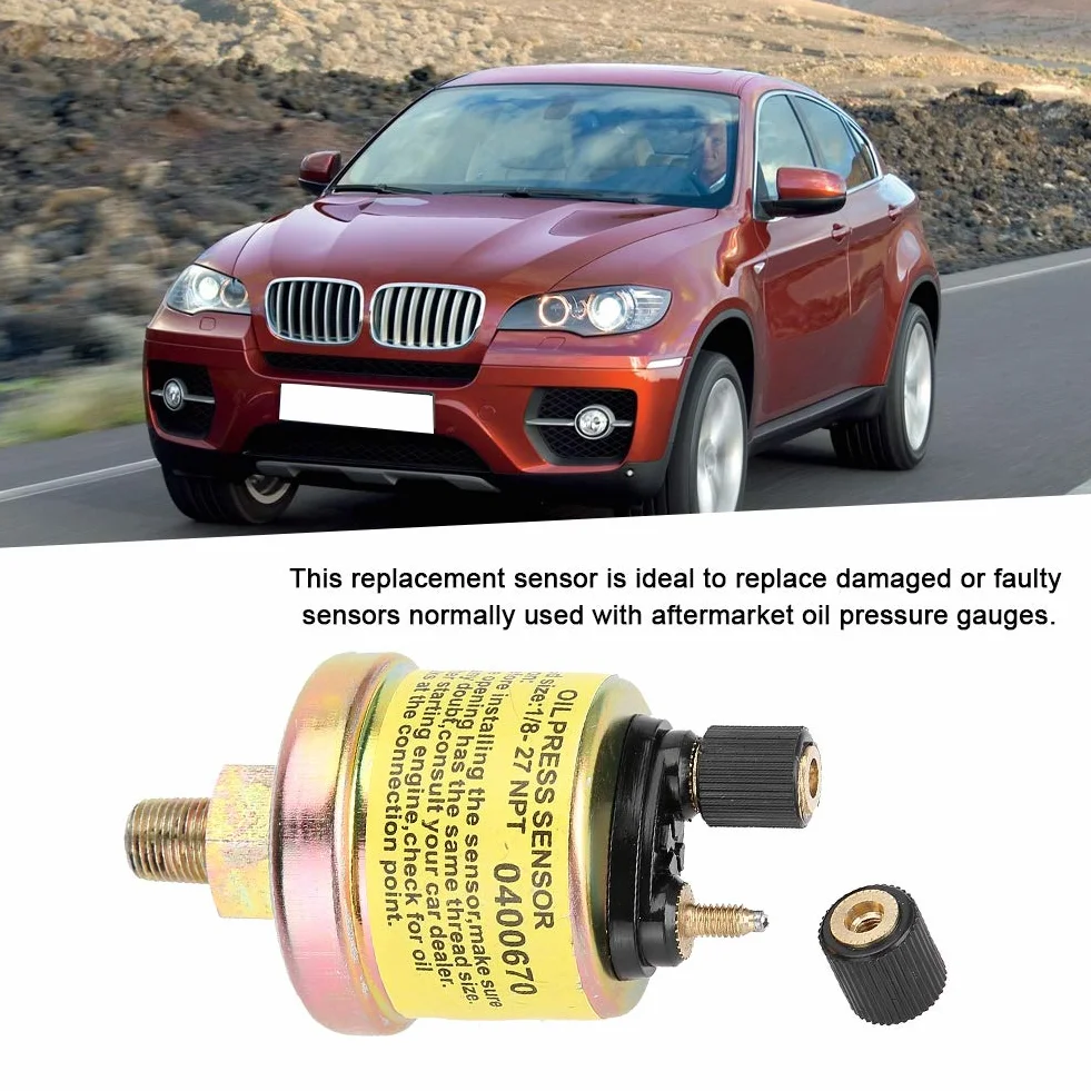 Ever Sensore Di Pressione Olio Motore Auto ES-100 Universale 1/8 NPT Per Indicatore Aftermarket