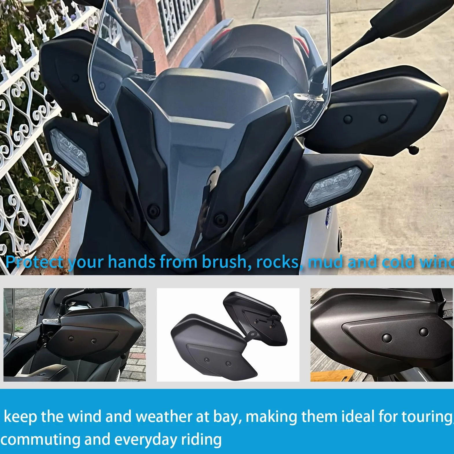 Accessori per moto Paramani compatibili per X-MAX 125/250/300 XMAX250 2023-2025 Protezione manubrio Paramani Coprimani