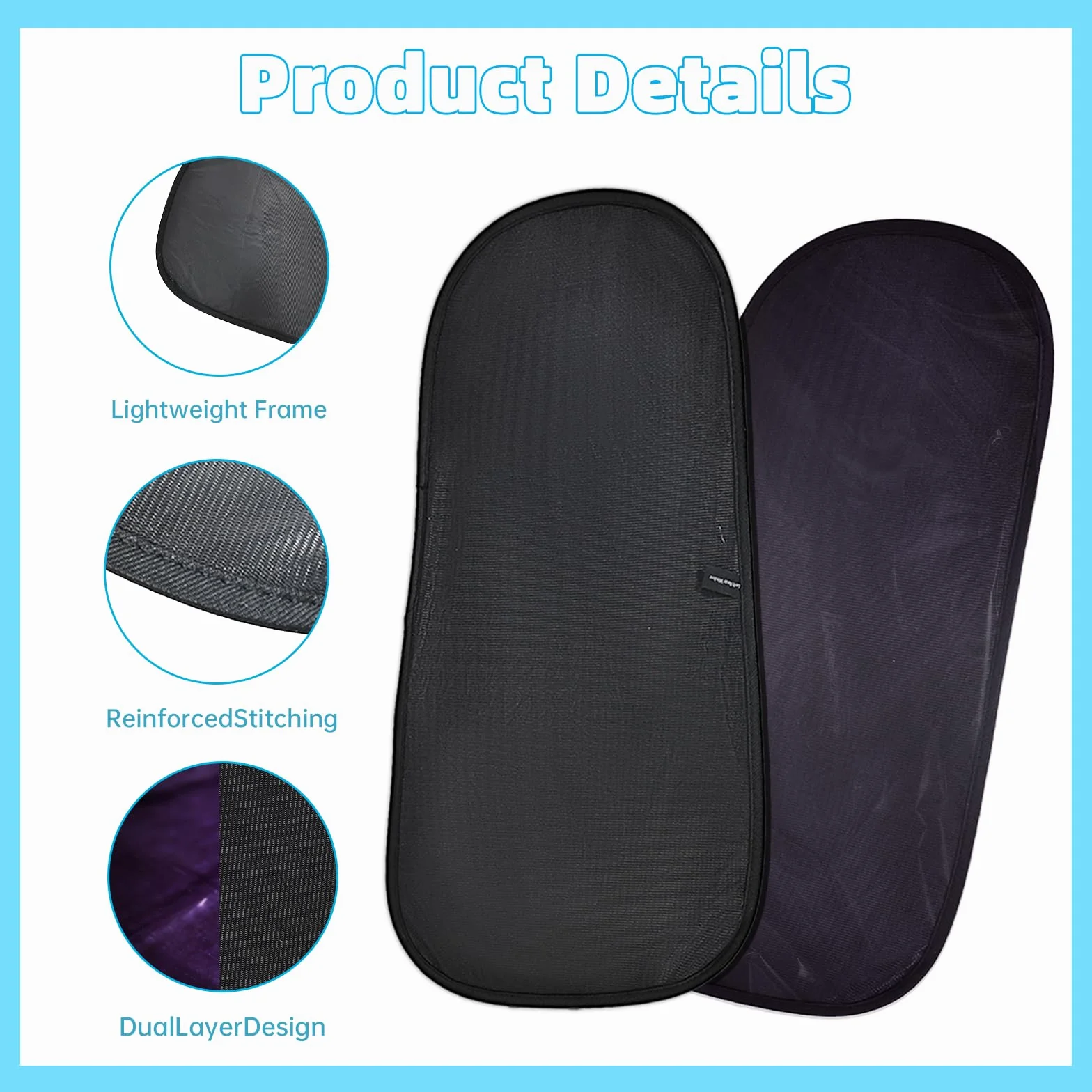 ZATOOTO Set di 2 Parasole per Auto Tesla Model Y con Protezione UV