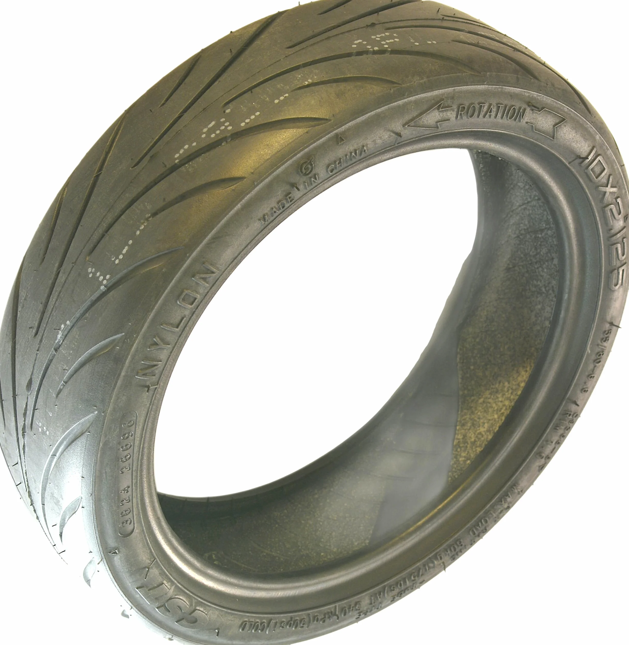 Pneumatico per monopattino elettrico, 10 x 2,125-6,6 pollici (55/80-6,6), compatibile con cerchi da 6,6 pollici