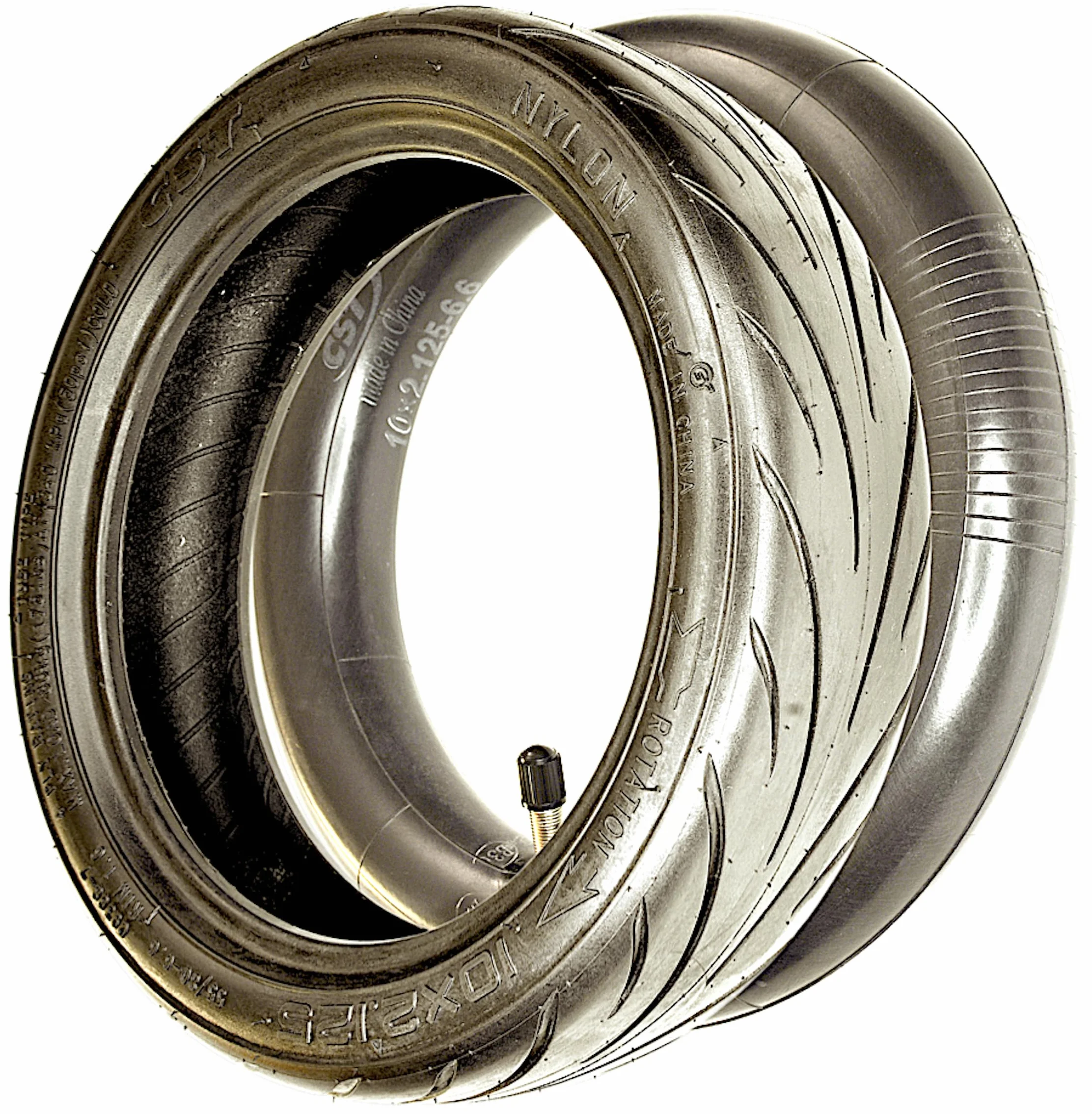 Pneumatico e fotocamera 10 x 2,125 pollici, 55/80-6,6 pollici, per monopattino elettrico