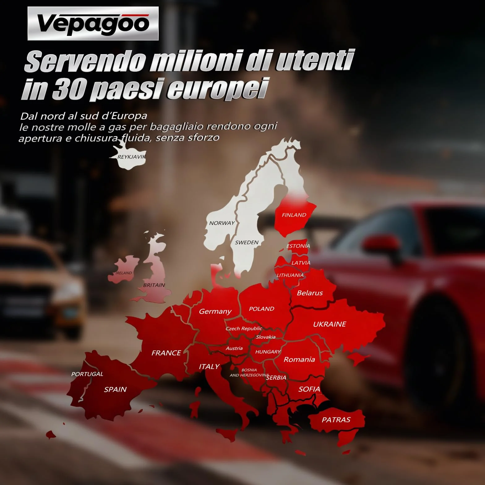 Vepagoo 2X Molle a gas Ammortizzatori Portellone Posteriore per Audi A3 Sportback 8PA 2004-2013 Asta Portellone Bagagliaio Sostituire #8P4827552B