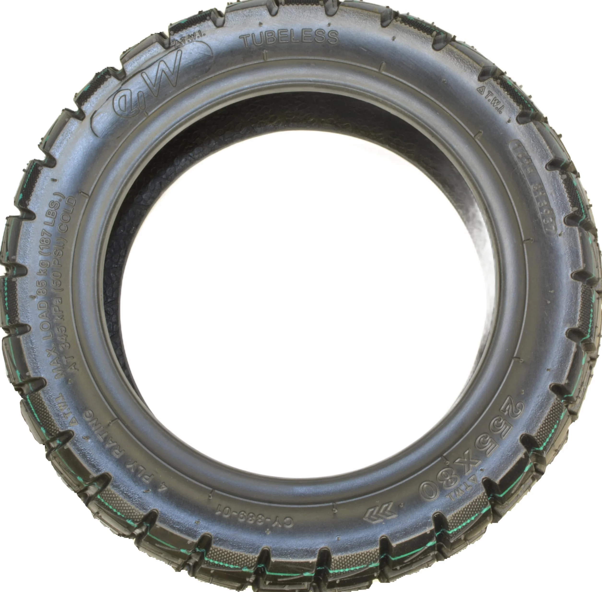 Pneumatico Tubeless per monopattino elettrico, 255x80-6, 10x3-6, 80/65-6, compatibile con SmartGyro, Dualtron, Kukirin, Kugo, Cerchio 6 pollici