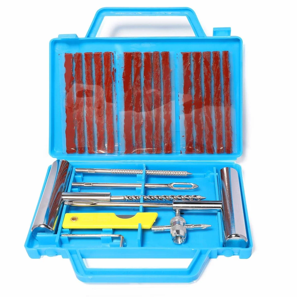 Kit di Riparazione Pneumatici 22pcs, Strumenti di Riparazione di Pneumatici Pesanti per Auto, Moto, Camion