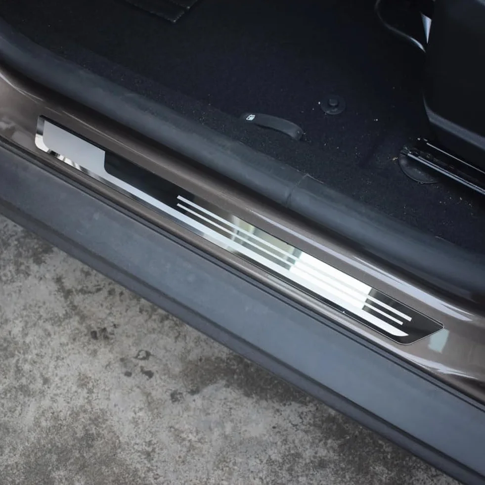 4 Pezzi Acciaio Inossidabile Battitacco per BAIC X55 per Mofang per X6 5 per Tiger Six 2022~2027, Protezione Portiere Auto in Acciaio Inox Protezione