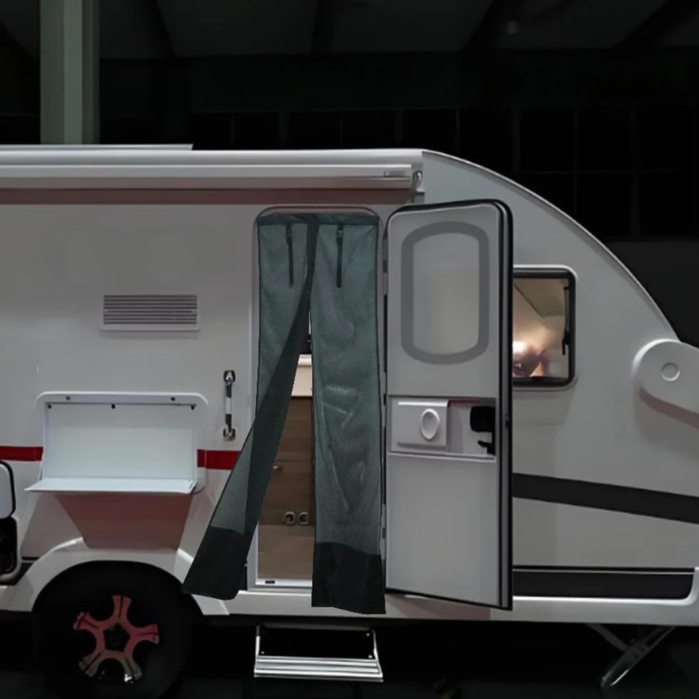 Zanzariera per camper, tenda a rete 202 x 72,5 cm, senza foratura