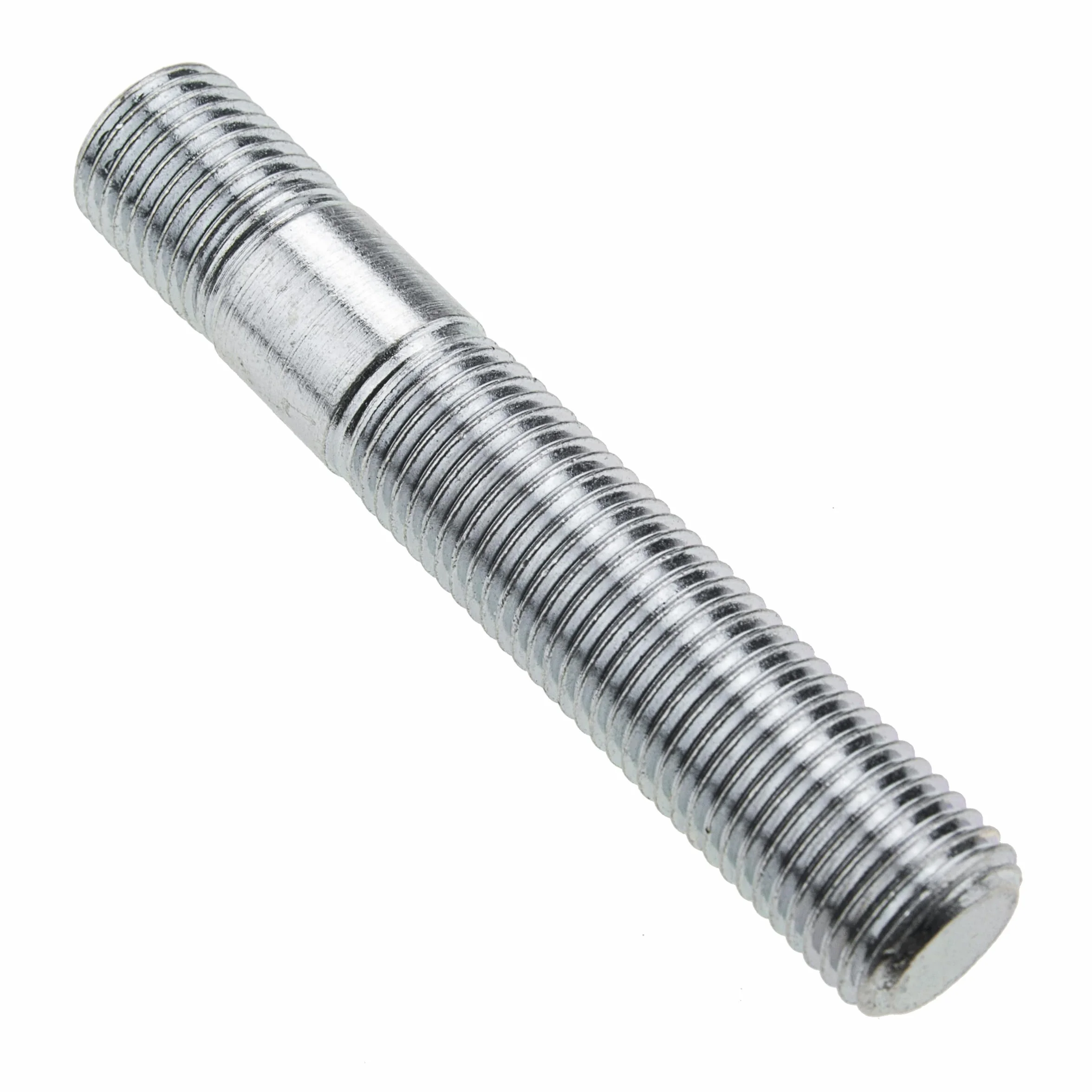Bullone filettato doppio M12 x 1,5 x 80 mm, zincato per fissaggio dado 10,9 (20)