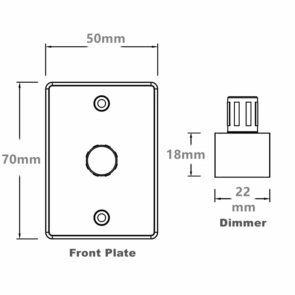 acegoo Dimmer LED DC 12V PWM Interruttore per Barca Camper Caravan Auto