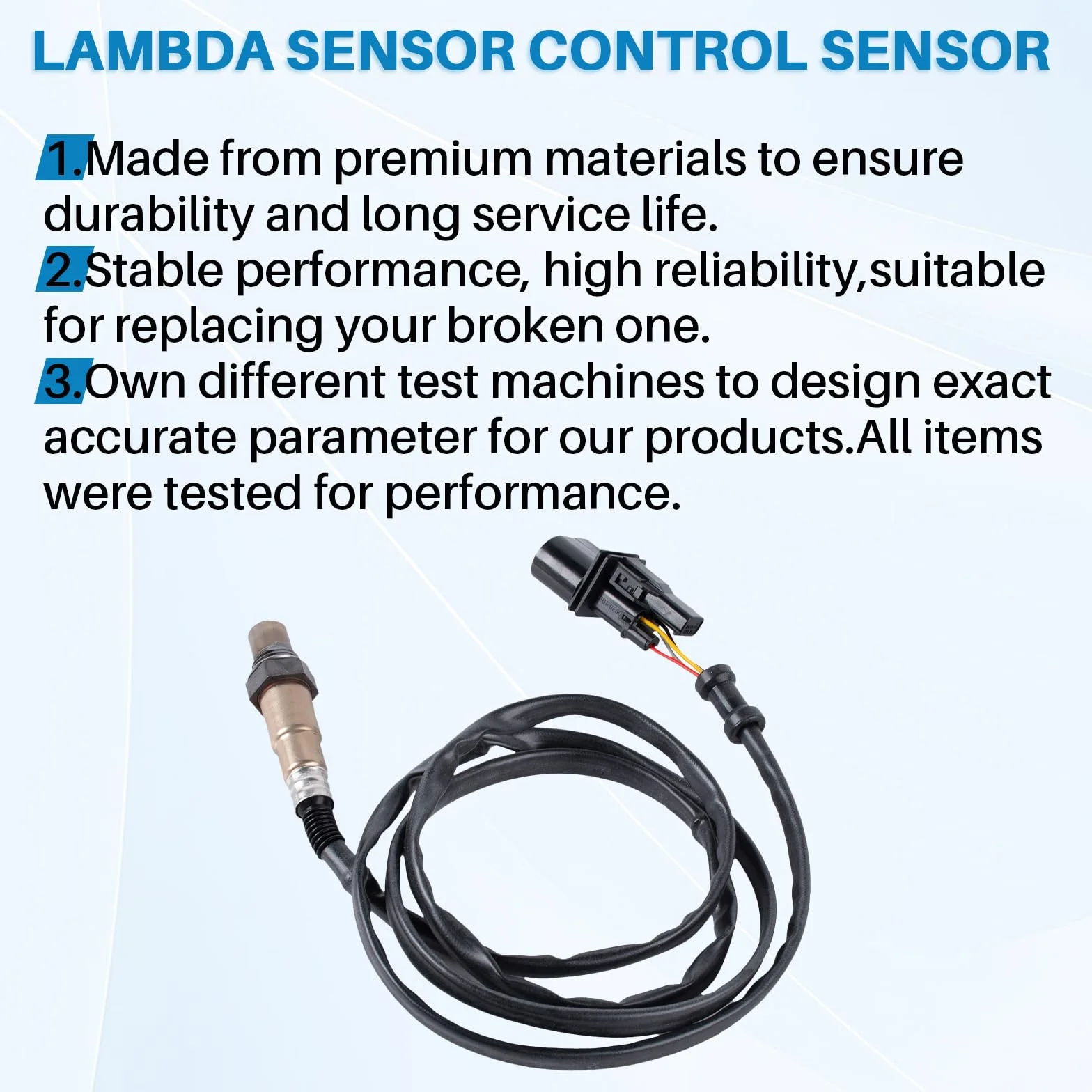 Sonda lambda O2 sensore ossigeno 6 poli ricambio per A3 8L1 A4 8D2 8D5 8E2 8E5 8H7 A8 4E2 4E8 TT 8N9 IBIZA III 6L1 Golf V 1K1 0258007351