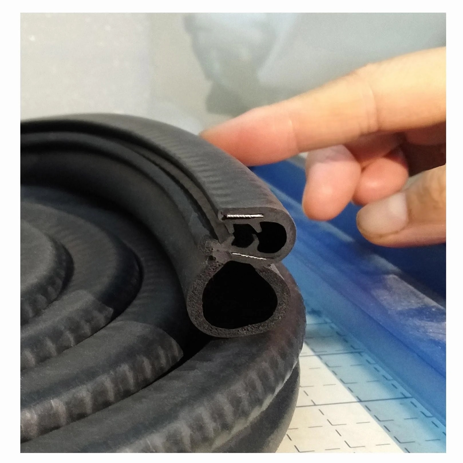 Guarnizione per portiera auto nera da 6 M, guarnizione in gomma per bagagliaio, protezione per guarnizione a labbro per auto, barca, camper, camion…
