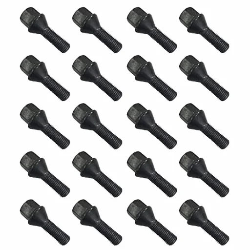 TRACER 20 bulloni per ruota conici 60° M12 x 1,25 28mm compatibili con Alfa Romeo, Peugeot, Fiat, Citroen