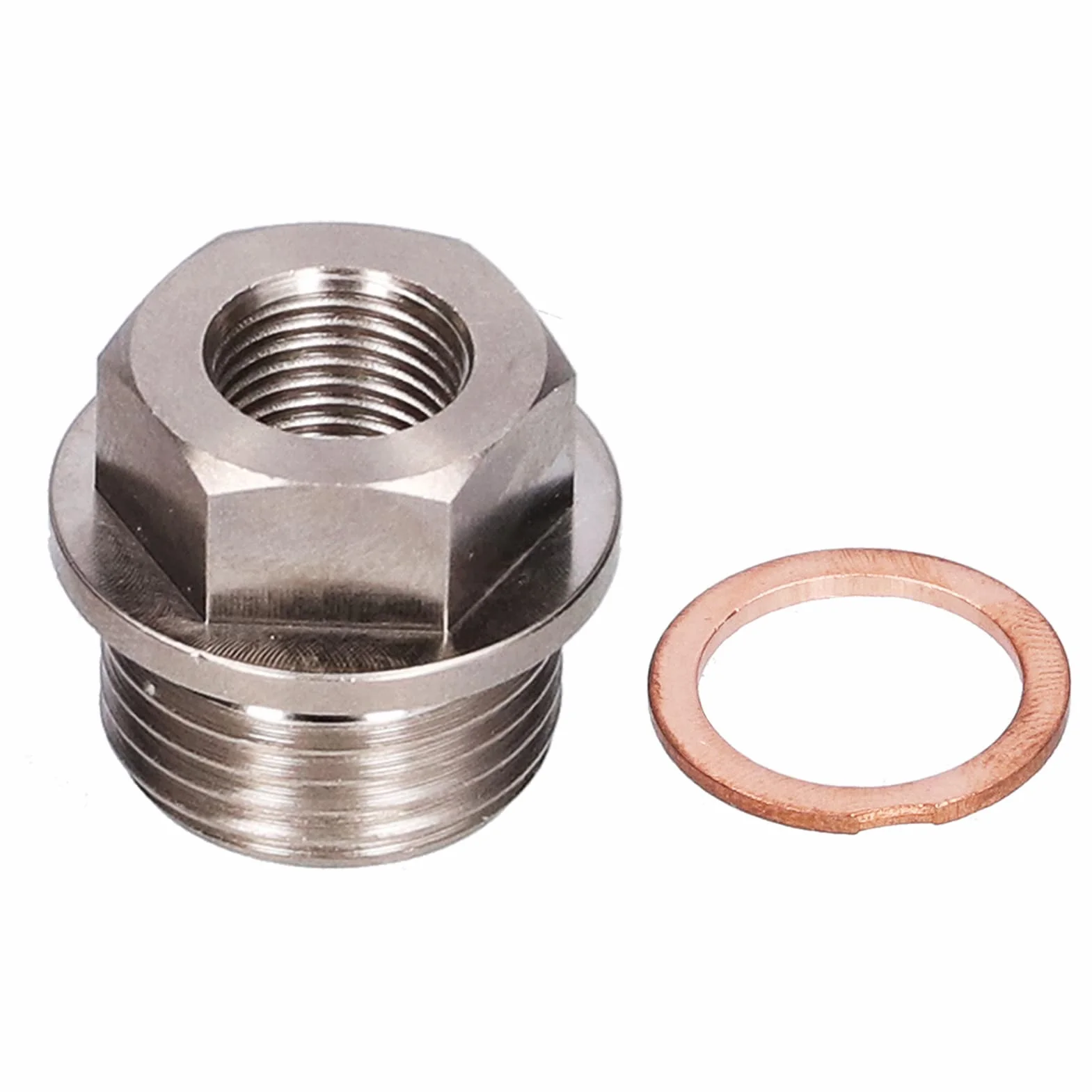 Adattatore Sensore Pressione Olio Filettatura M18x1,5 a 1/8NPT Sensore Temperatura Acqua di Scarico con Guarnizione