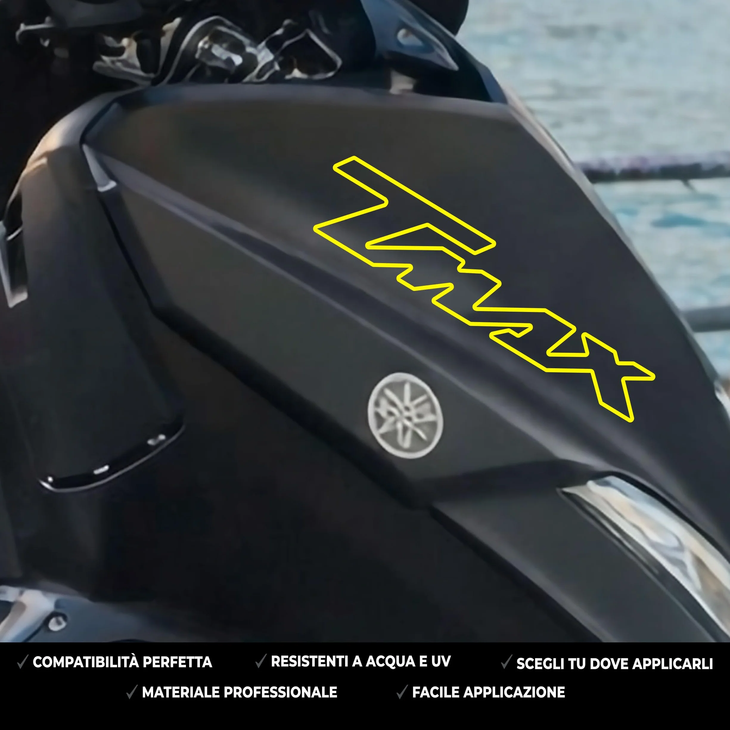 Adesivi Compatibili con Yamaha TMAX 500/530 / 560 – Kit Sticker Moto Scooter in Vinile Alta Qualità – Impermeabili, Resistenti UV – Facile Applicazione – Vari Colori