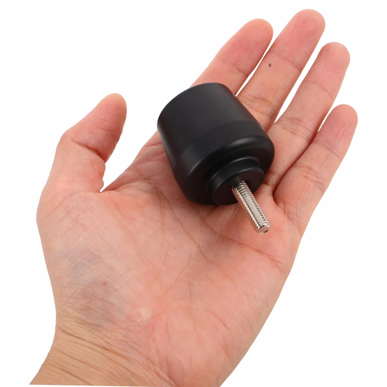 Mikikit Tappi Terminali Manubrio Moto in Metallo Nero M6 Funzione Anti-vibrazione e Rimozione Facile, per Dirt Bike e Scooter