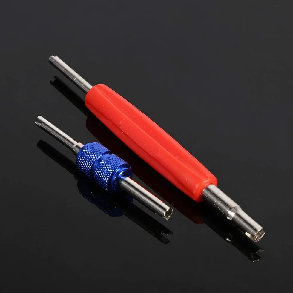 Car Valvola A/C 102pcs Alluminio Accessori R134a R12 Valvola nucleo con strumento di rimozione