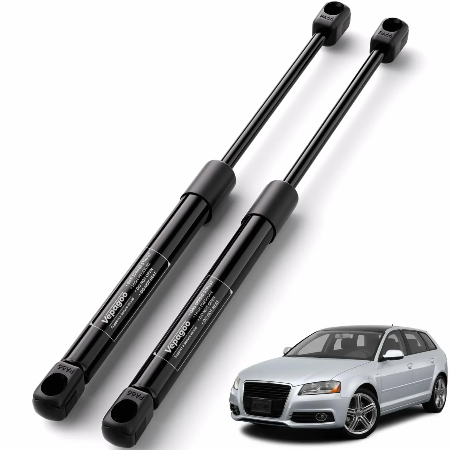 Vepagoo 2X Molle a gas Ammortizzatori Portellone Posteriore per Audi A3 Sportback 8PA 2004-2013 Asta Portellone Bagagliaio Sostituire #8P4827552B