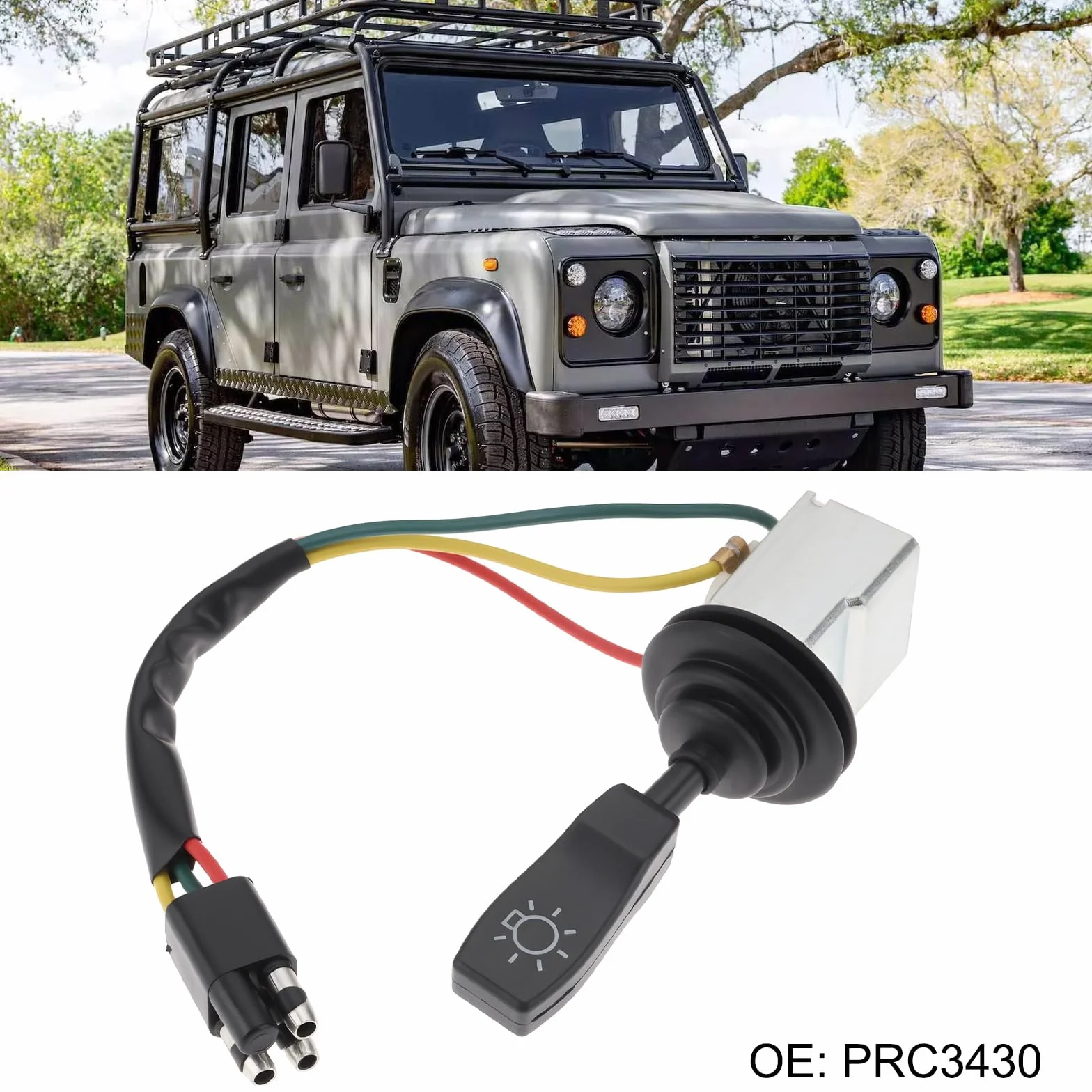 Interruttore Principale Luci Auto PRC3430 Compatibile Land Rover Defender 90 110 130 Fino 1996